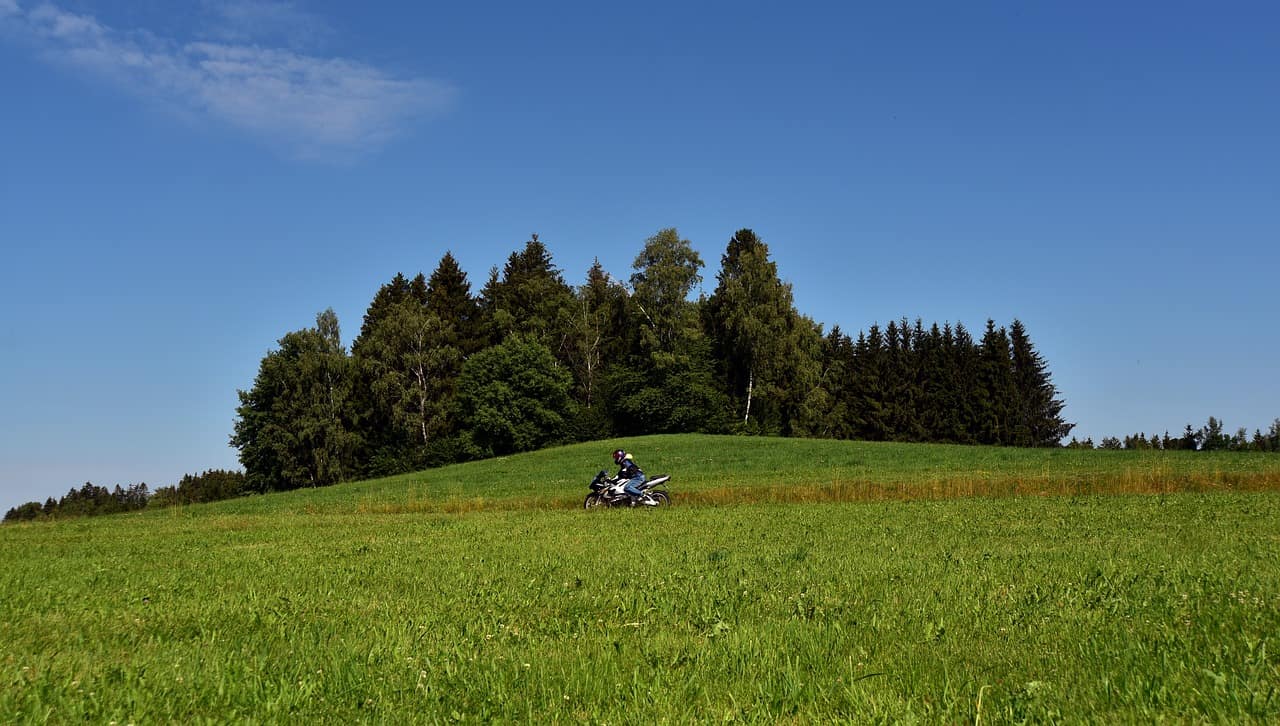 Motorradfahren am Niederrhein
